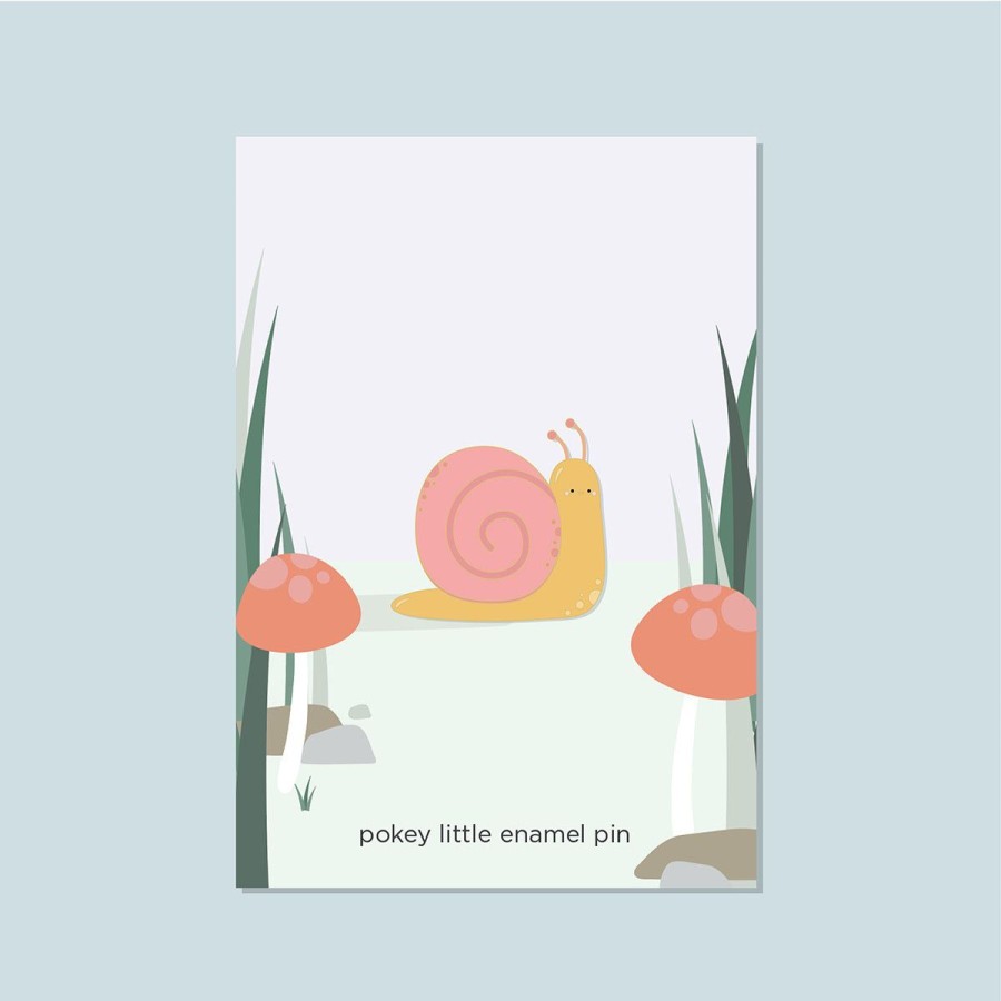 Lifestyle Halifax Paper Hearts | Pokey Little Snail Enamel Pin