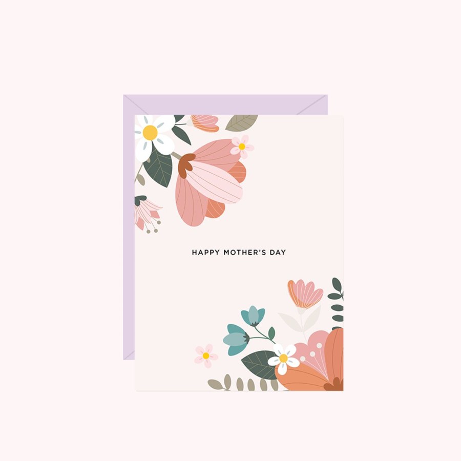 Cards Halifax Paper Hearts | Happy Mother'S Day (Blush Floral)