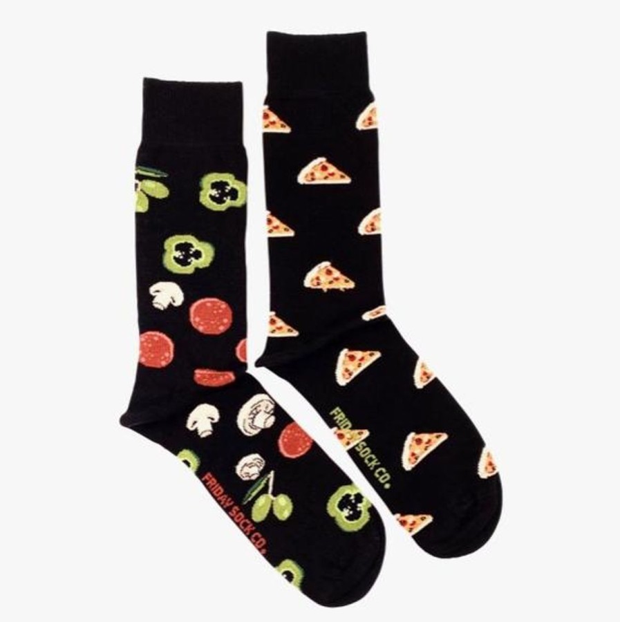 Lifestyle Friday Sock Co. | Men'S Pizza & Toppings V2 Socks (Tall)