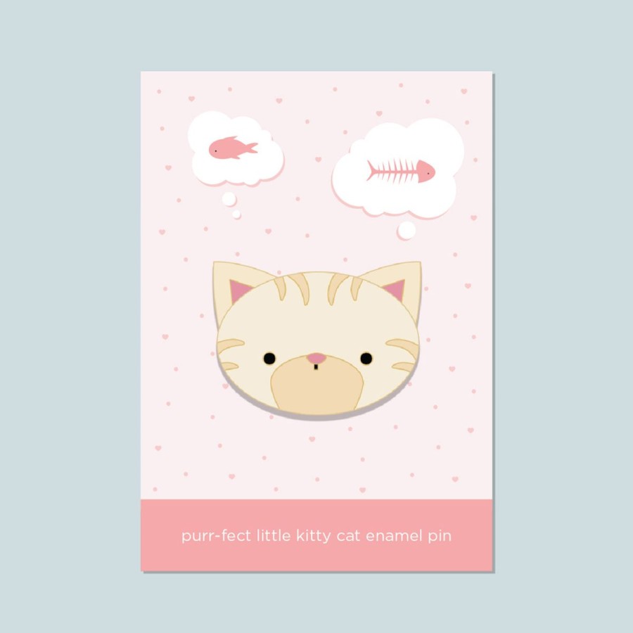 Lifestyle Halifax Paper Hearts | Purr-Fect Little Enamel Pin