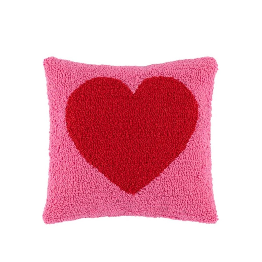 Lifestyle Shiraleah Canada | Pink Heart Pillow