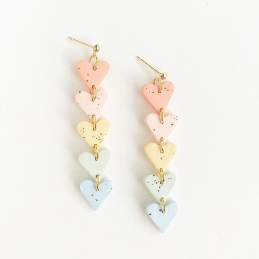 Lifestyle Wildberry Studio | Rainbow Sweetheart Drop Earrings