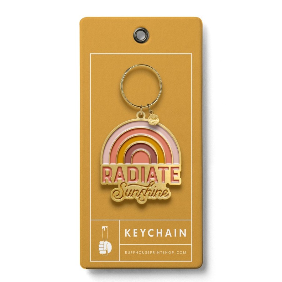 Lifestyle Ruff House | Radiate Sunshine Enamel Keychain