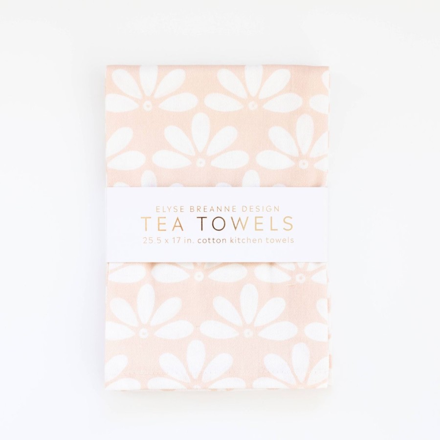 Lifestyle Elyse Breanne Design | Peek-A-Boo Daisy Tea Towels