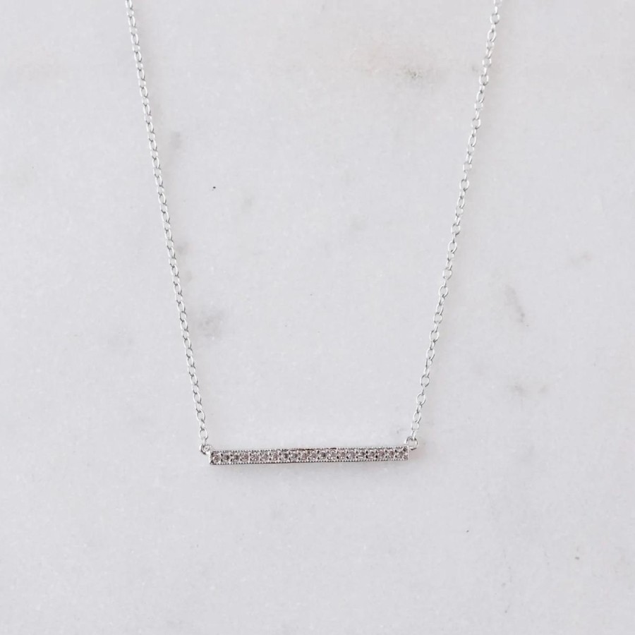 Lifestyle Catalyst & Co. | Silver Sparkle Bar Necklace