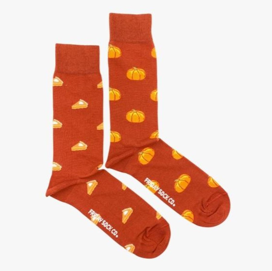 Lifestyle Friday Sock Co. | Men'S Pumpkin & Pumpkin Pie Socks (Tall)