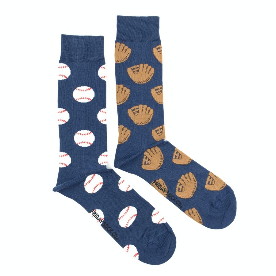 Lifestyle Friday Sock Co. | Men'S Baseball Glove & Baseball Socks (Tall)