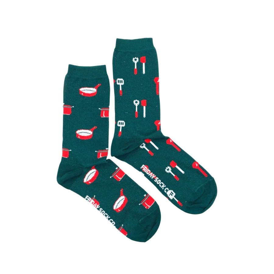 Lifestyle Friday Sock Co. | Women'S Spatula & Pot Cooking Socks (Crew)