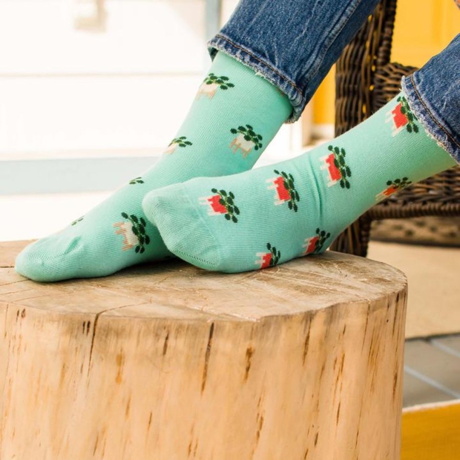 Lifestyle Friday Sock Co. | Women'S Pilea Plant Socks (Crew)