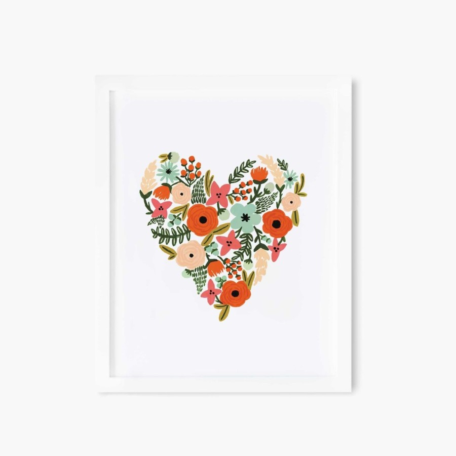 Lifestyle Rifle Paper Co. | Floral Heart Print (8" X 10")