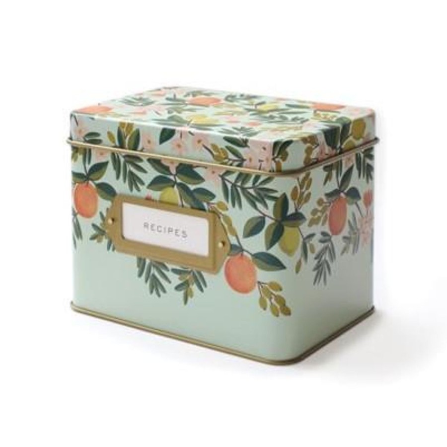 Lifestyle Rifle Paper Co. | Tin Recipe Boxes (3 Colours)