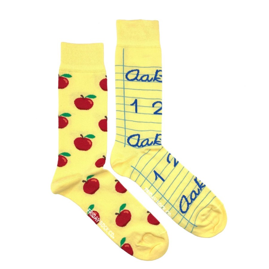 Lifestyle Friday Sock Co. | Men'S Apple & Teacher Socks (Tall)