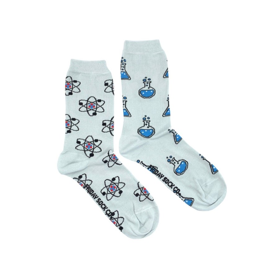 Lifestyle Friday Sock Co. | Women'S Atom & Beaker Science Socks (Crew)