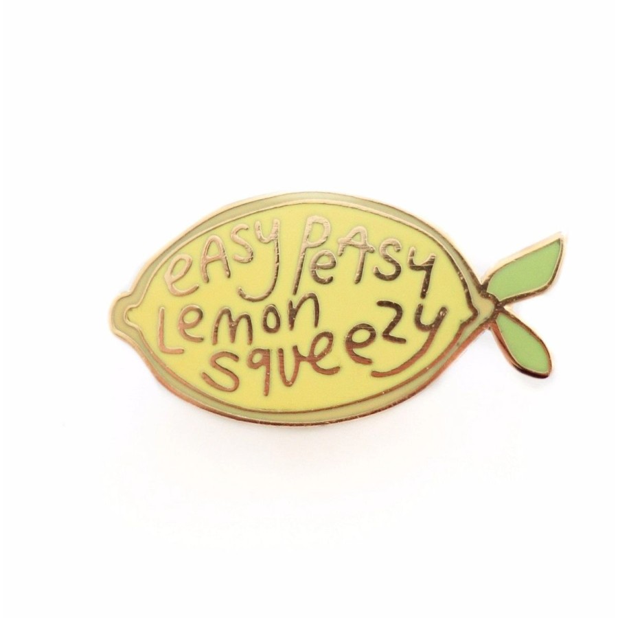 Lifestyle The Penny Paper Co. | Easy Peasy Lemon Squeezy Enamel Pin