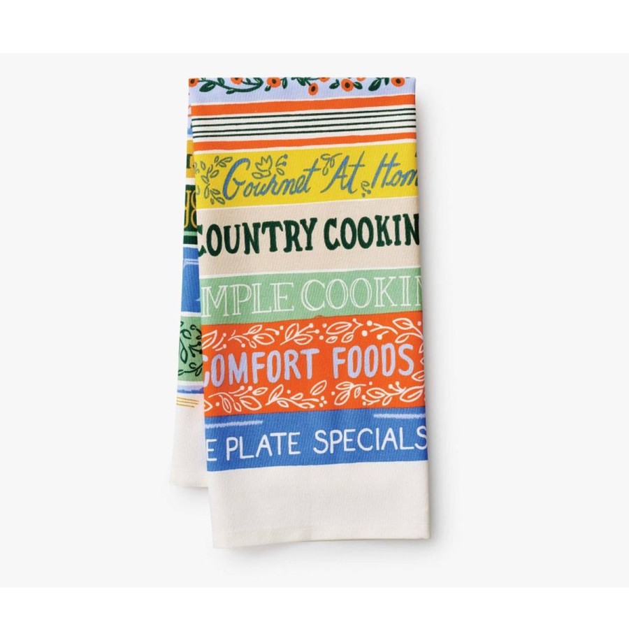 Lifestyle Rifle Paper Co. | Cookbooks Tea Towel