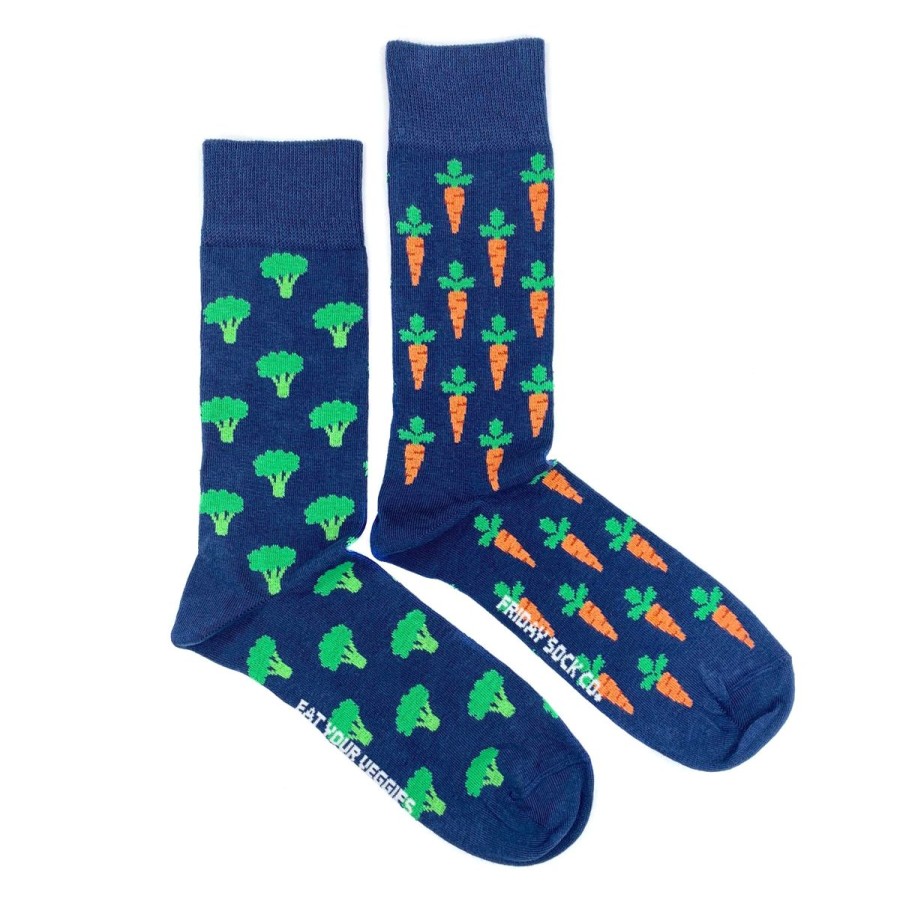 Lifestyle Friday Sock Co. | Men'S Carrots & Broccoli Socks (Tall)