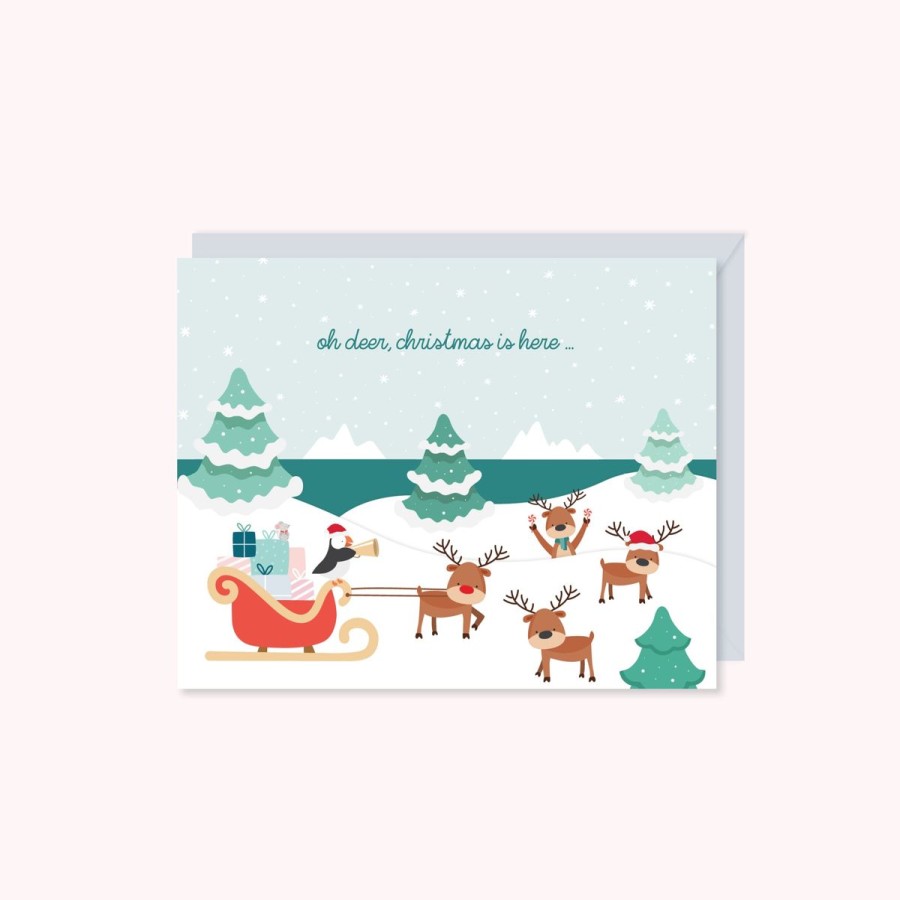 Cards Halifax Paper Hearts | Oh Deer, Christmas Is Here