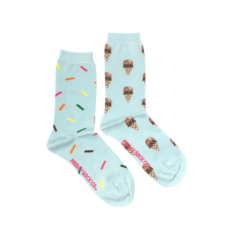 Lifestyle Friday Sock Co. | Women'S Ice Cream & Sprinkle Socks (Crew)