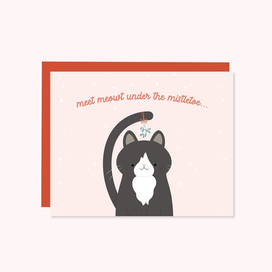 Cards Halifax Paper Hearts | Meet Meowt Under The Mistletoe