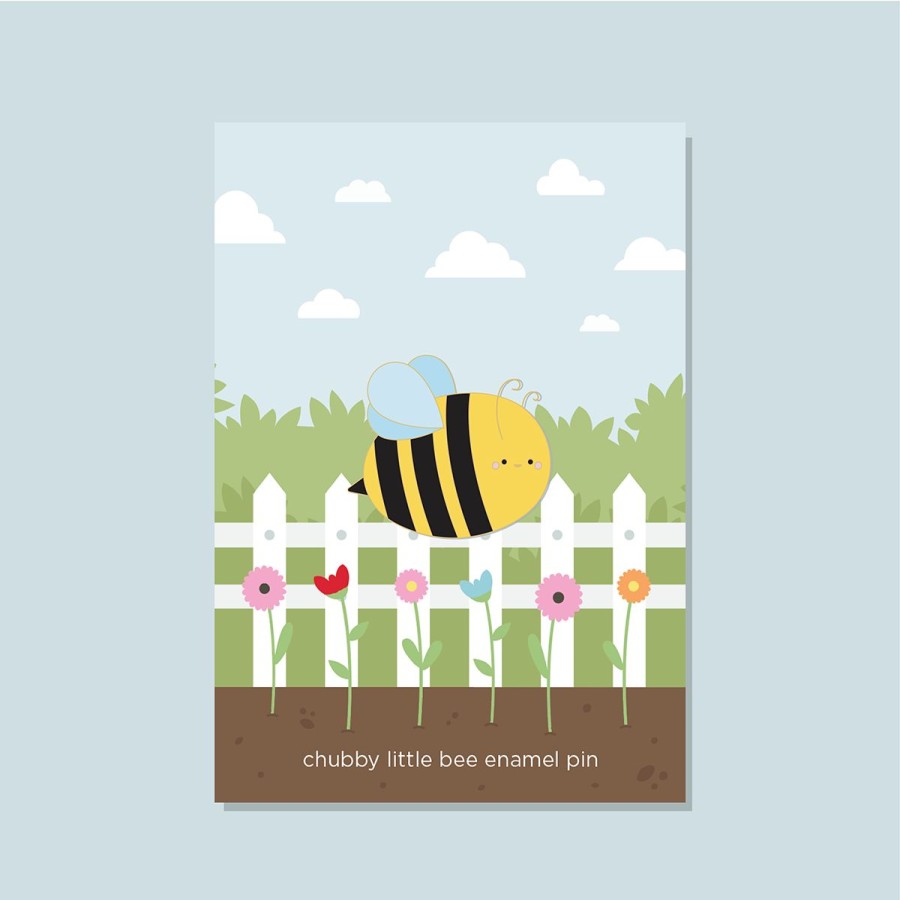 Lifestyle Halifax Paper Hearts | Chubby Little Bee Enamel Pin