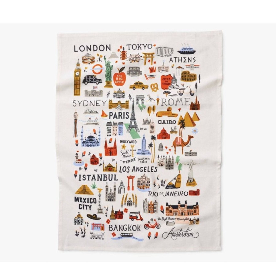 Lifestyle Rifle Paper Co. | Bon Voyage Tea Towel