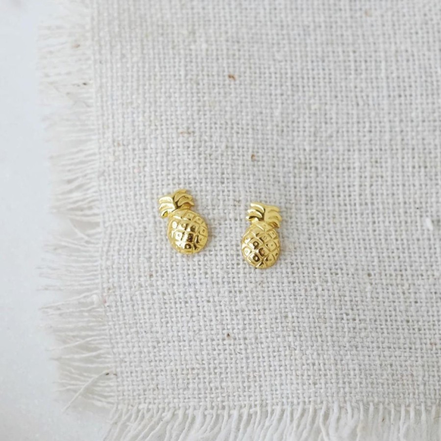 Lifestyle Catalyst & Co. | Gold Pineapple Earrings