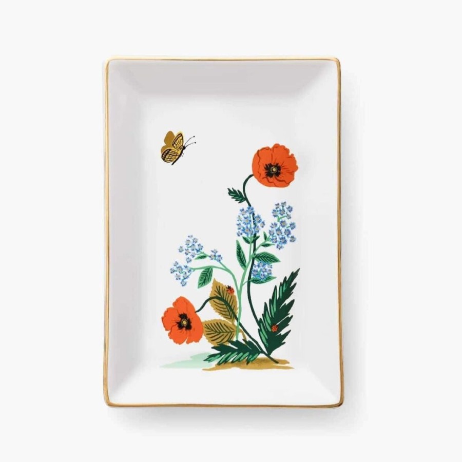 Lifestyle Rifle Paper Co. | Poppy Botanical Catchall Tray