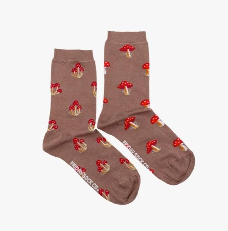 Lifestyle Friday Sock Co. | Women'S Mushroom Socks (Crew)