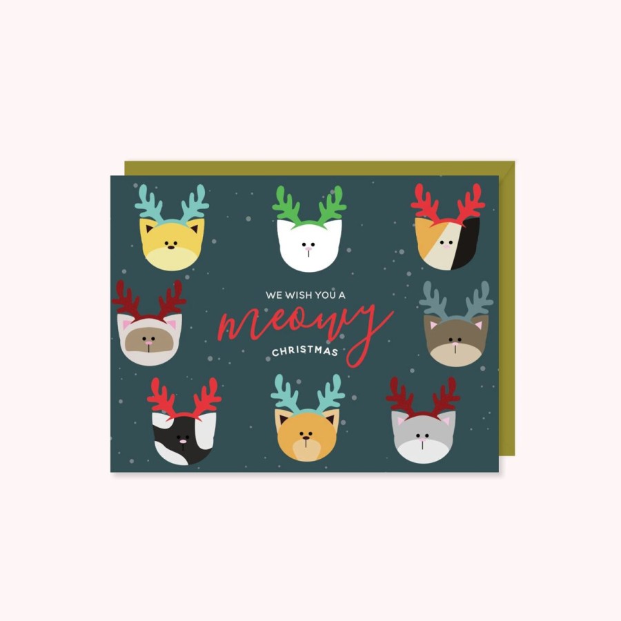 Cards Halifax Paper Hearts | Meowy Christmas