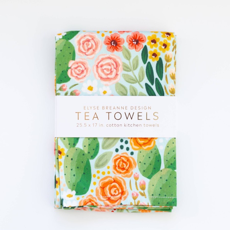 Lifestyle Elyse Breanne Design | Cactus Blooms Tea Towels