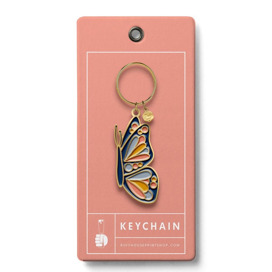 Lifestyle Ruff House | Butterfly Enamel Keychain