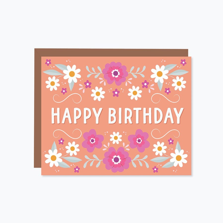 Cards Halifax Paper Hearts | Daisy Daydreams: Coral Happy Birthday