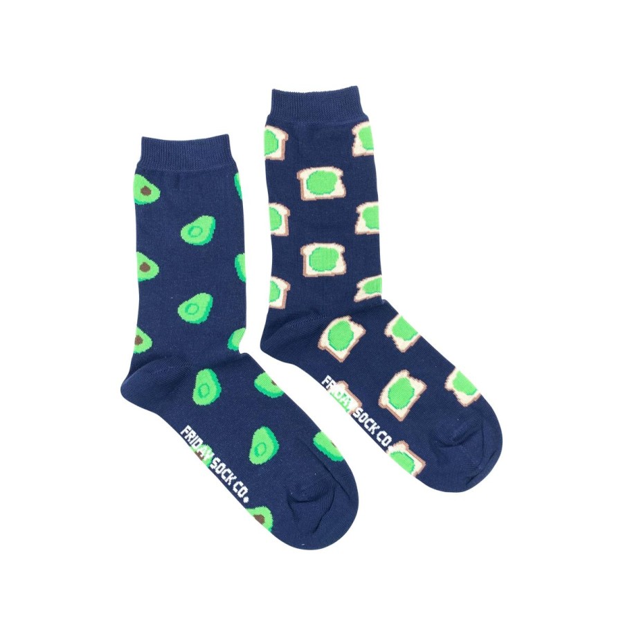 Lifestyle Friday Sock Co. | Women'S Avocado & Toast Socks (Crew)