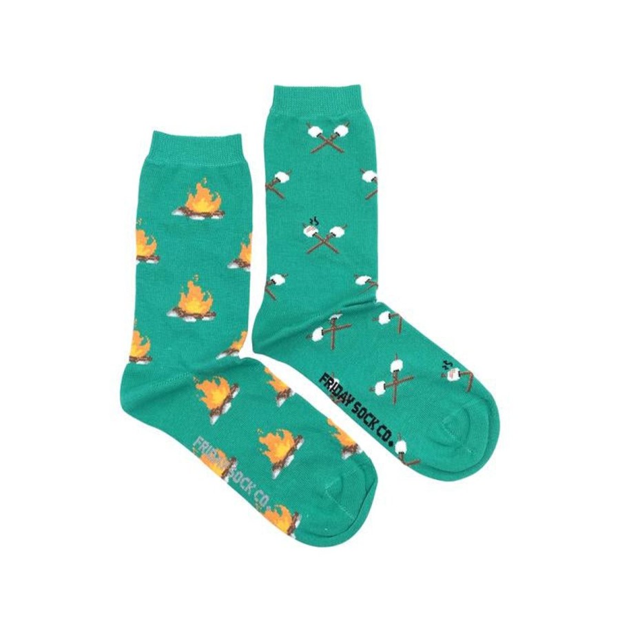 Lifestyle Friday Sock Co. | Women'S Campfire & Marshmallow Socks (Crew)