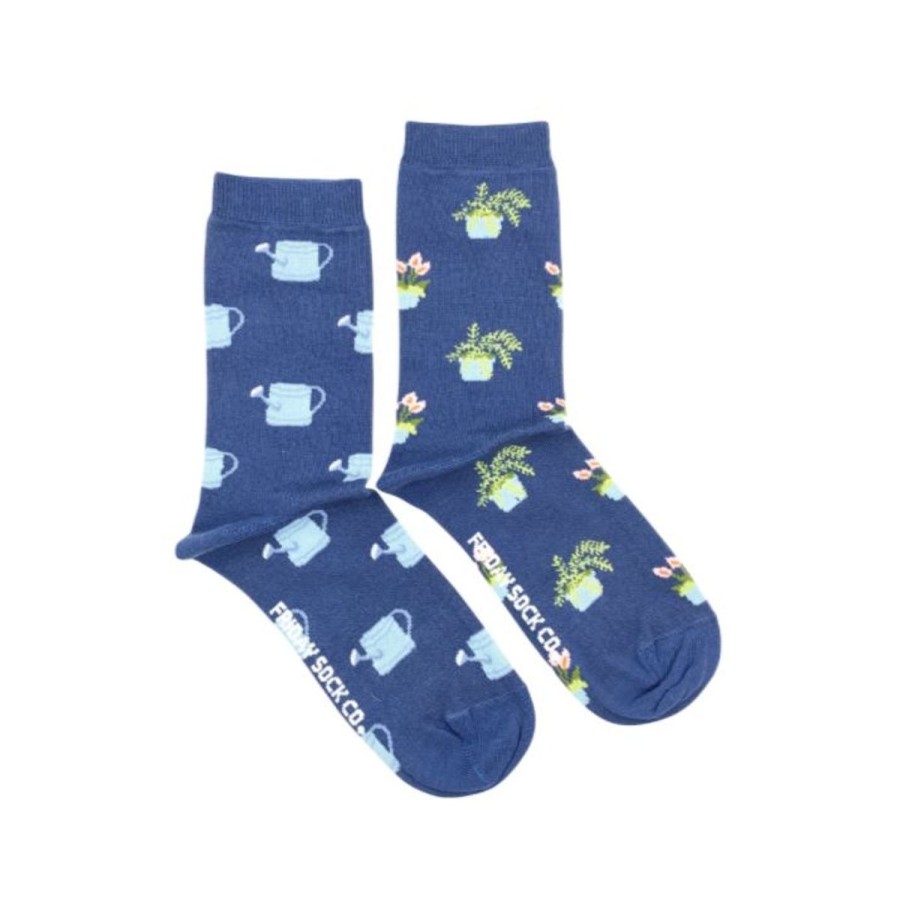 Lifestyle Friday Sock Co. | Women'S Plant & Watering Can Socks (Crew)