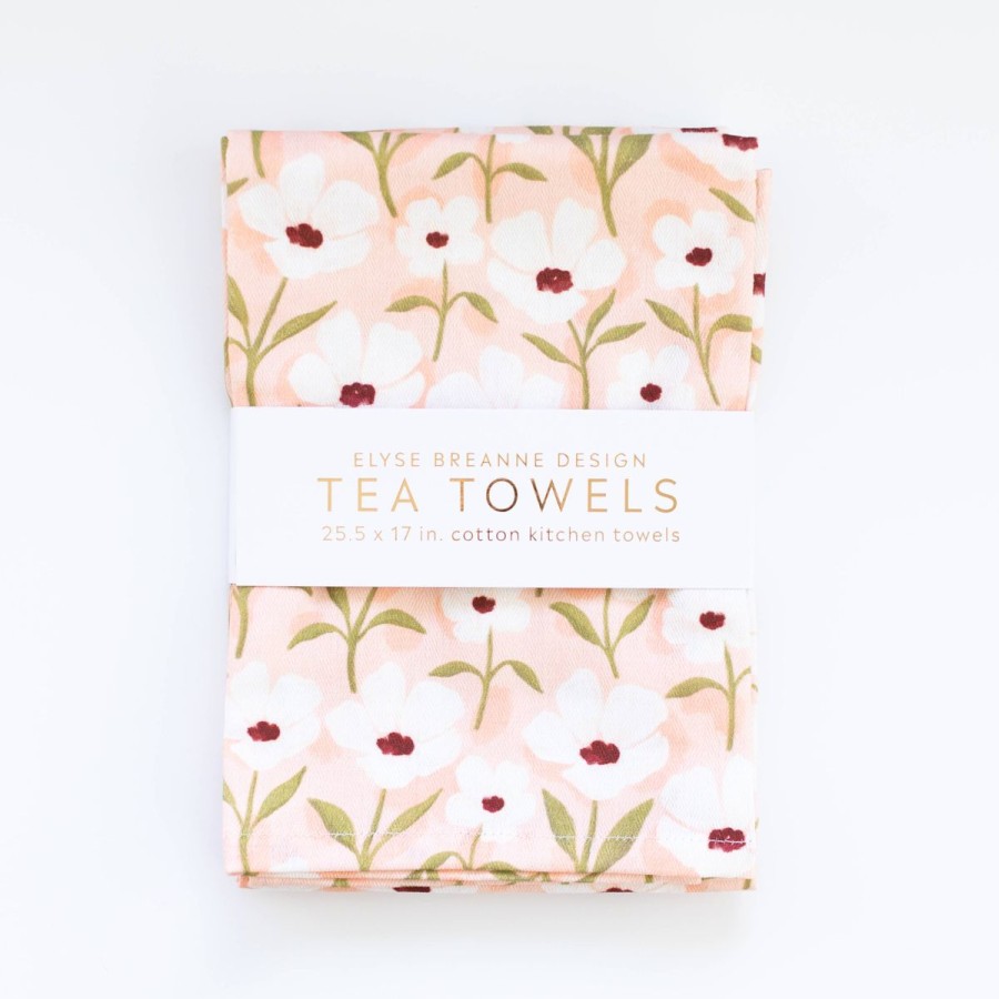 Lifestyle Elyse Breanne Design | White Anemone Tea Towels