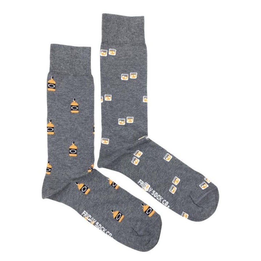 Lifestyle Friday Sock Co. | Men'S Glass & Bottle Whiskey Socks (Tall)