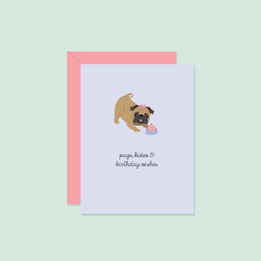 Cards Halifax Paper Hearts | Pugs, Kisses & Birthday Wishes