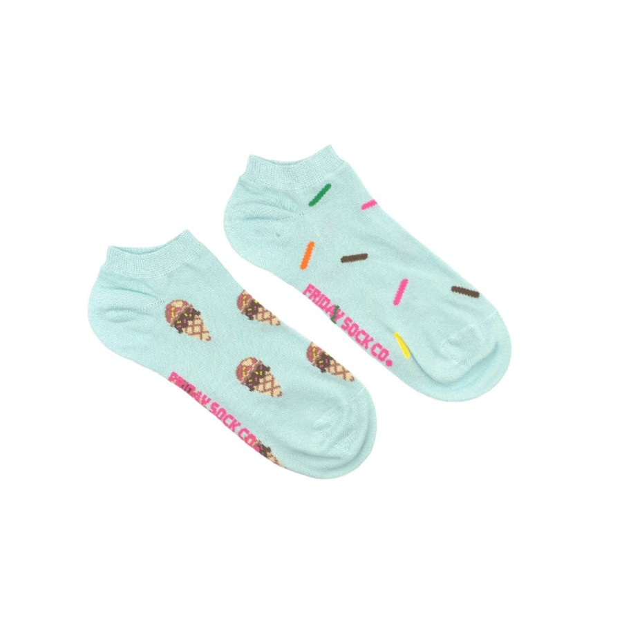 Lifestyle Friday Sock Co. | Women'S Ice Cream & Sprinkle Ankle Socks