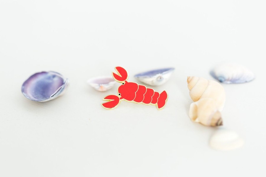 Lifestyle Halifax Paper Hearts | Pinchy Little Lobster Enamel Pin