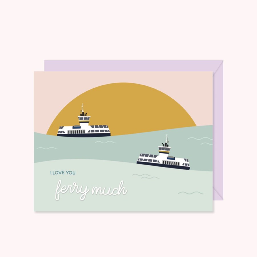 Cards Halifax Paper Hearts | I Love You Ferry Much