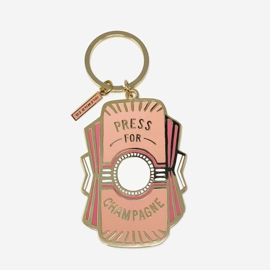 Lifestyle Idlewild Co. | Pink Press For Champagne Keychain