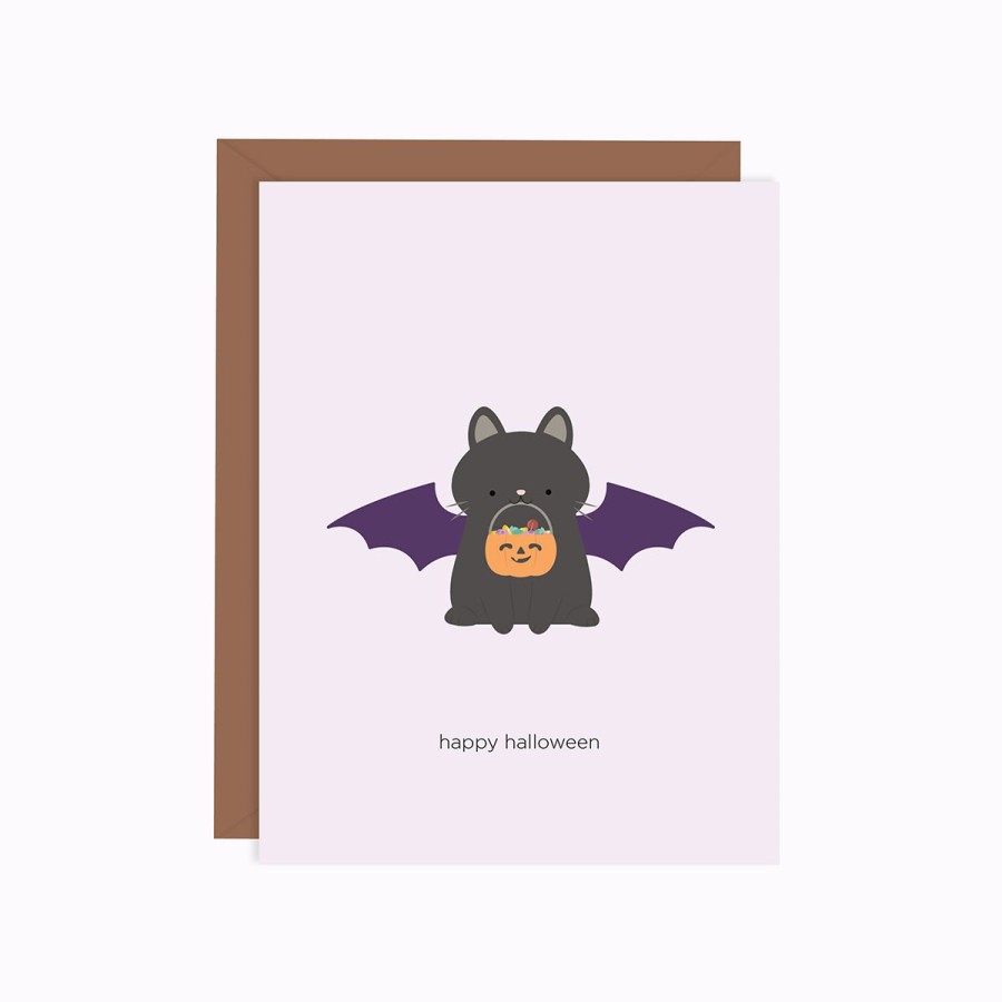 Cards Halifax Paper Hearts | Happy Halloween Bat