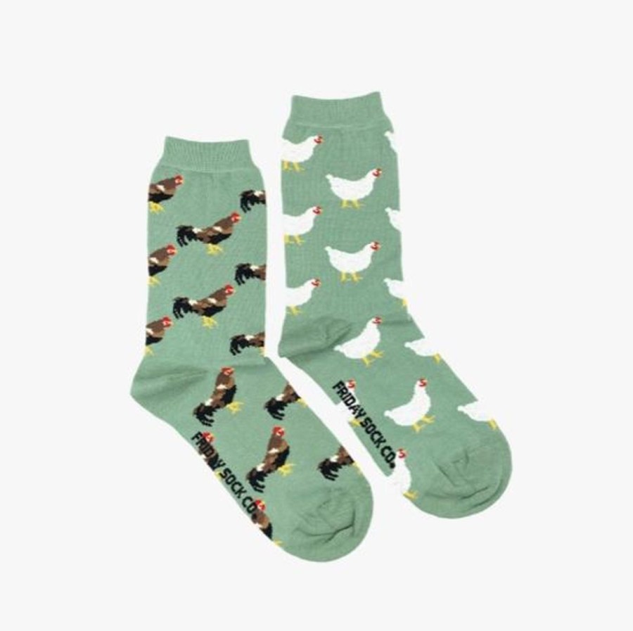 Lifestyle Friday Sock Co. | Women'S Chicken & Rooster Socks (Crew)