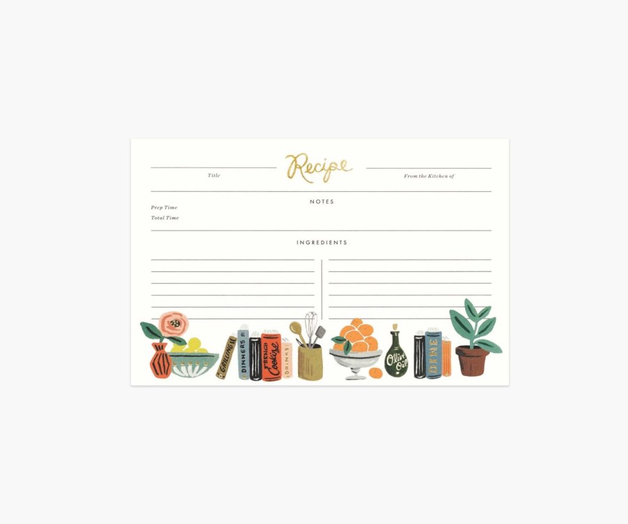 Lifestyle Rifle Paper Co. | Pack Of 12 Recipe Cards