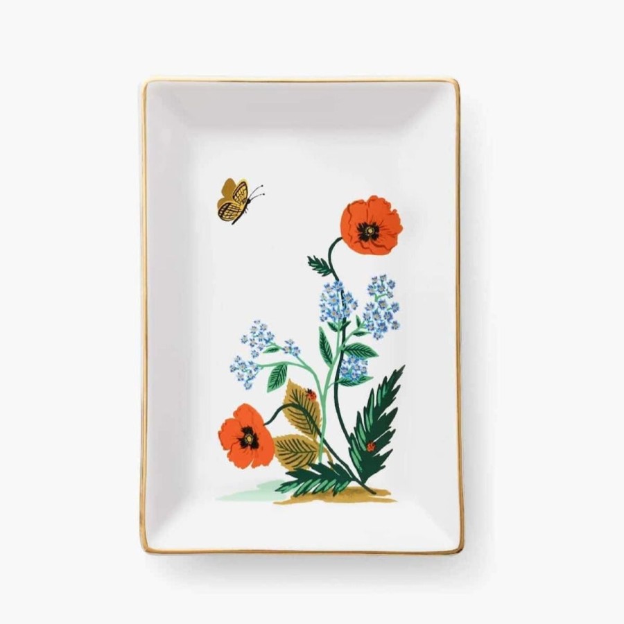 Lifestyle Rifle Paper Co. | Poppy Botanical Catchall Tray