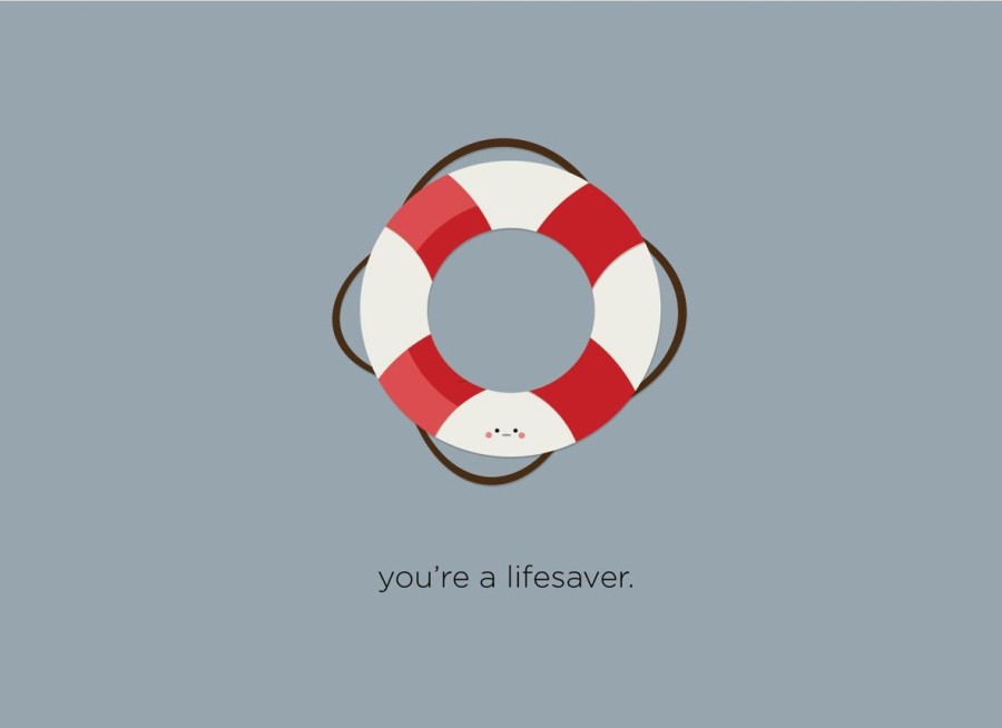 Cards Halifax Paper Hearts | You'Re A Lifesaver