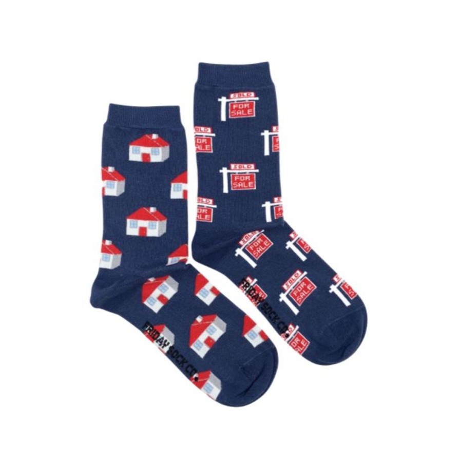 Lifestyle Friday Sock Co. | Women'S Real Estate Socks (Crew)