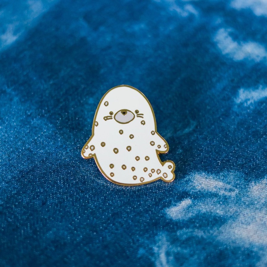 Lifestyle Halifax Paper Hearts | Spotted Harbour Seal Enamel Pin