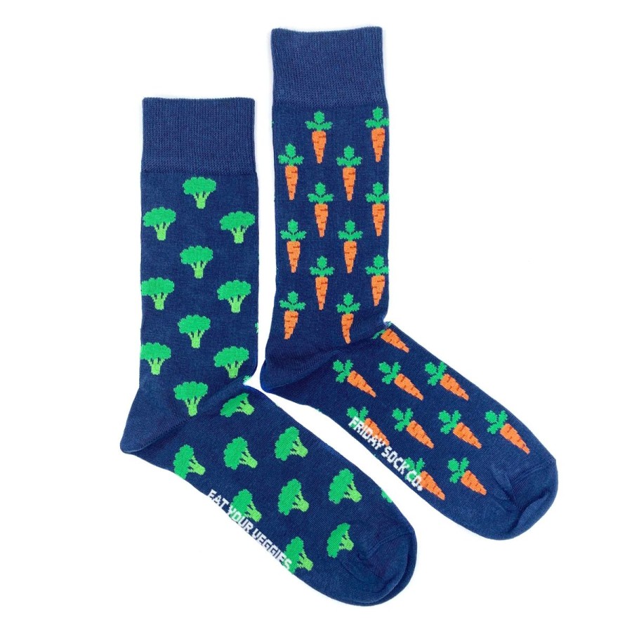 Lifestyle Friday Sock Co. | Men'S Carrots & Broccoli Socks (Tall)